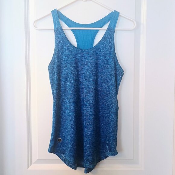 Women's Holloway Space Dye Blue Tank Top Size Small - Picture 2 of 9